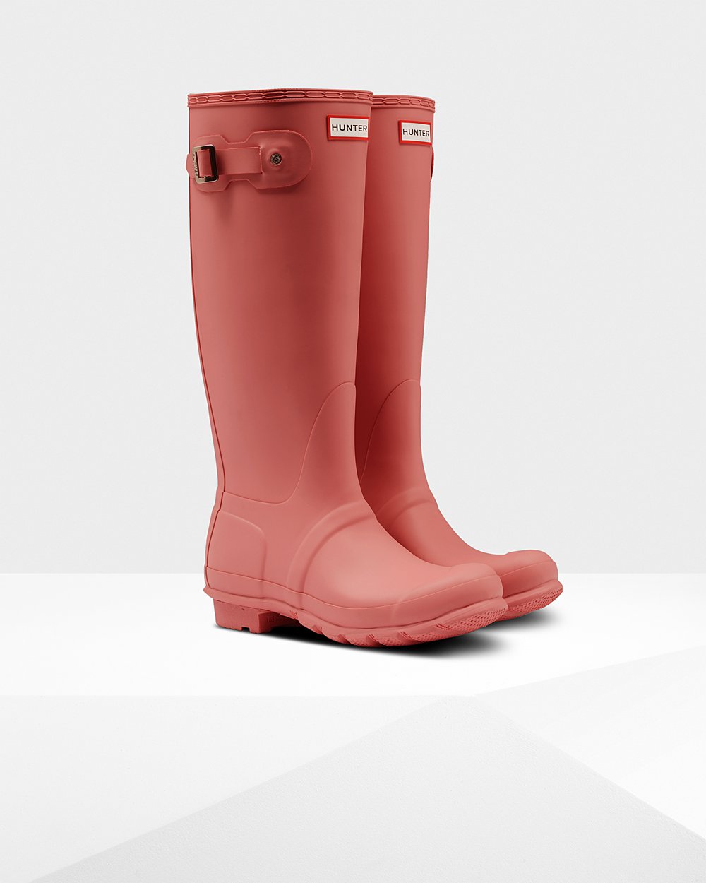 Womens Hunter Original - Tall Rain Boots Pink - 7539-NGOQV